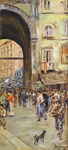 Vincenzo Migliaro - Scorcio di Napoli - inizi del XX secolo (olio su tavola lignea) Vincenzo Migliaro - Scorcio di Napoli - inizi del XX secolo (olio su tavola lignea)
