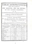 Jacques Cassini - Tables astronomiques du soleil, lune, planetes et etoiles - 1740 (prima edizione) Jacques Cassini - Tables astronomiques du soleil, lune, planetes et etoiles - 1740 (prima edizione)