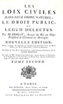 Jean Domat - Les loix civiles dans leur ordre naturel - Paris 1777 (edizione in folio) Jean Domat - Les loix civiles dans leur ordre naturel - Paris 1777 (edizione in folio)