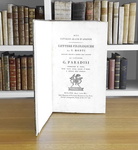Vincenzo Monti - Del cavallo alato di Arsinoe. Lettere filologiche - Milano 1804 (prima edizione) Vincenzo Monti - Del cavallo alato di Arsinoe. Lettere filologiche - Milano 1804 (prima edizione)