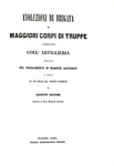 Giuseppe Sacchini - Evoluzioni di brigata e corpi di truppe - 1853 (rara prima edizione autografata) Giuseppe Sacchini - Evoluzioni di brigata e corpi di truppe - 1853 (rara prima edizione autografata)