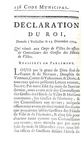 Codificazione in Francia: Code municipal ou le recueil des principaux edits - A Grenoble1760 Codificazione in Francia: Code municipal ou le recueil des principaux edits - A Grenoble1760