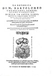 Bartolomeo Cavalcanti - La retorica, divisa in sette libri - Pesaro 1559 (rara terza edizione)