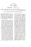 Il primo esempio di critica letteraria: La frusta letteraria (a cura di Giuseppe Baretti) - 1763/64 Il primo esempio di critica letteraria: La frusta letteraria (a cura di Giuseppe Baretti) - 1763/64