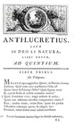 Polignac - Anti-Lucretius, sive de deo et natura - 1747 (prima edizione - con numerose incisioni) Polignac - Anti-Lucretius, sive de deo et natura - 1747 (prima edizione - con numerose incisioni)