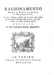 Salvataggio in montagna: Somis - Ragionamento sopra il fatto avvenuto in Bergemoletto - 1758 (raro) Salvataggio in montagna: Somis - Ragionamento sopra il fatto avvenuto in Bergemoletto - 1758 (raro)