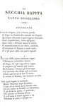 Alessandro Tassoni - La secchia rapita poema eroicomico - Firenze, per Gregorio Chiari 1824 Alessandro Tassoni - La secchia rapita poema eroicomico - Firenze, per Gregorio Chiari 1824