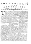 Vocabolario degli Accademici della Crusca - Venezia, presso Francesco Pitteri 1763 (legatura coeva)
