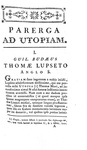 Due capolavori rinascimentali : Erasmus - Stultitiae laudatio & Thomas More - Utopia - Paris 1777 Due capolavori rinascimentali : Erasmus - Stultitiae laudatio & Thomas More - Utopia - Paris 1777