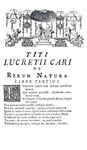 Titus Lucretius Carus - De rerum natura libri sex - Lutetiae Parisiorum 1754 (con 7 tavole) Titus Lucretius Carus - De rerum natura libri sex - Lutetiae Parisiorum 1754 (con 7 tavole)