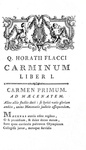 L'opera di Orazio in una bella edizione Barbou: Horatius - Carmina (Satyrarum, Epistolae...) - 1775 L'opera di Orazio in una bella edizione Barbou: Horatius - Carmina (Satyrarum, Epistolae...) - 1775