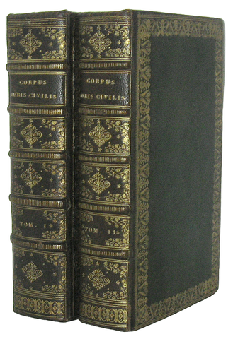 Corpus juris civilis - Amsterdam, Daniel Elzevier 1681 (bellissima legatura antica in marocchino) Corpus juris civilis - Amsterdam, Daniel Elzevier 1681 (bellissima legatura antica in marocchino)
