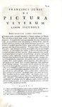 La pittura nell'antichit� classica: Francois du Jon - De pictura veterum libri tres - Rotterdam 1694 La pittura nell'antichit� classica: Francois du Jon - De pictura veterum libri tres - Rotterdam 1694