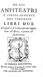 Scipione Maffei - Degli anfiteatri - Verona 1728 (rara prima edizione - con 15 belle tavole in rame) Scipione Maffei - Degli anfiteatri - Verona 1728 (rara prima edizione - con 15 belle tavole in rame)