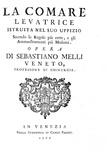 Sebastiano Melli - La comare levatrice istruita - Venezia 1766 (con 20 magnifiche tavole furi testo) Sebastiano Melli - La comare levatrice istruita - Venezia 1766 (con 20 magnifiche tavole furi testo)