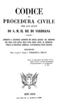 Codice di procedura civile per gli Stati di S. M. il re di Sardegna - Asti 1854 (bella legatura)