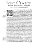 Una celebre fonte di storia milanese: Bernardino Corio - L'historia di Milano - Padova 1646 Una celebre fonte di storia milanese: Bernardino Corio - L'historia di Milano - Padova 1646