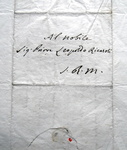 Zannoni - Lettera autografa a Leopoldo Ricasoli Zannoni - Lettera autografa a Leopoldo Ricasoli