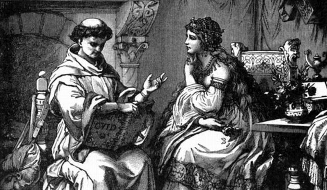 Pietro Abelardo - Dinanzi ai libri aperti parlavamo pi� di amore che di filosofia