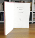 Una magnifica edizione bodoniana: Voltaire - L'Olimpia tragedia - Parma 1805 (bellissima legatura) Una magnifica edizione bodoniana: Voltaire - L'Olimpia tragedia - Parma 1805 (bellissima legatura)