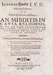 Miscellanea di testi politici sulla Riforma in Germania - 1626/1632 (otto rarissime prime edizioni)