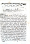 Ludovico Antonio Muratori - Dissertazioni sopra le antichit� italiane - Napoli 1763 (con 8 tavole) Ludovico Antonio Muratori - Dissertazioni sopra le antichit� italiane - Napoli 1763 (con 8 tavole)