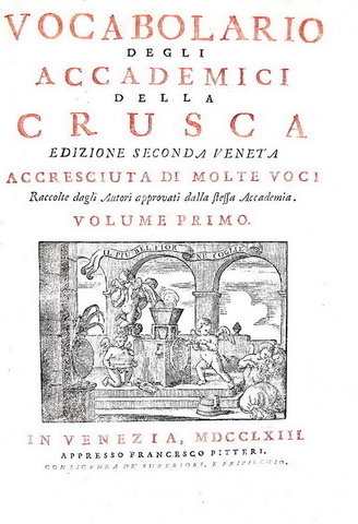 Vocabolario degli Accademici della Crusca - Venezia, presso Francesco Pitteri 1763 (legatura coeva) Vocabolario degli Accademici della Crusca - Venezia, presso Francesco Pitteri 1763 (legatura coeva)