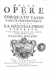 L'opera omnia di Torquato Tasso: Gerusalemme liberata e opere varie - Venezia 1735-42 (12 volumi) L'opera omnia di Torquato Tasso: Gerusalemme liberata e opere varie - Venezia 1735-42 (12 volumi)