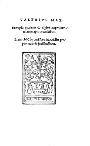 Valerius Maximus - Exempla quattuor et viginti & Plutarchus - Parallela 1526 (rara edizione Giunti) Valerius Maximus - Exempla quattuor et viginti & Plutarchus - Parallela 1526 (rara edizione Giunti)