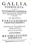 La politica in Francia: Celestino Sfondrati - Gallia vindicata - San Gallo 1687 (prima edizione) La politica in Francia: Celestino Sfondrati - Gallia vindicata - San Gallo 1687 (prima edizione)