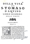 Paolo Frigerio - Vita di S. Tomaso d'Aquino - Roma, Egidio Ghezzi, 1668 (rarissima prima edizione)
