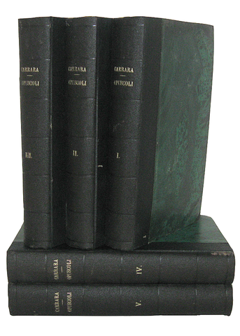 Francesco Carrara - Opuscoli di diritto criminale - Lucca 1870/74 (prima edizione parziale) Francesco Carrara - Opuscoli di diritto criminale - Lucca 1870/74 (prima edizione parziale)