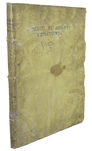 Decretorum criminalium extra statuta - Genova - fine XVI secolo (manoscritto tra il 1595 e il 1602) Decretorum criminalium extra statuta - Genova - fine XVI secolo (manoscritto tra il 1595 e il 1602)