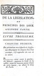 Gabriel Bonnot de Mably - De la legislation ou principes des loix - 1776 (rara prima edizione)