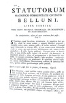 Gli antichi statuti di Belluno: Statutorum magnificae civitatis Belluni libri quatuor - Venezia 1747 Gli antichi statuti di Belluno: Statutorum magnificae civitatis Belluni libri quatuor - Venezia 1747