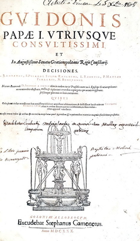 Guy Pape - Decisiones Grationopolitanae - Coloniae Allobrogum 1630 (edizione in folio) Guy Pape - Decisiones Grationopolitanae - Coloniae Allobrogum 1630 (edizione in folio)
