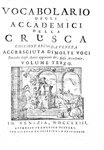 Vocabolario degli Accademici della Crusca - Venezia, presso Francesco Pitteri 1763 (legatura coeva)