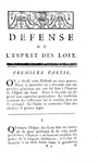 Montesquieu - Defense de l'Esprit des loix & La Roche - Critique - Geneve 1750 (raro - firma Necker) Montesquieu - Defense de l'Esprit des loix & La Roche - Critique - Geneve 1750 (raro - firma Necker)