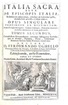 Ferdinando Ughelli -Italia sacra sive de episcopis Italiae - 1717/22 (legatura nobiliare - figurato)