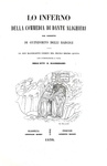 Lo Inferno della Commedia di Dante col commento di Guiniforto delli Bargigi - 1838 (12 belle tavole)