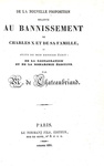 Chateaubriand - Bannissement de Charles X & Sur la captivite de la duchesse de Berry - 1831/33 Chateaubriand - Bannissement de Charles X & Sur la captivite de la duchesse de Berry - 1831/33
