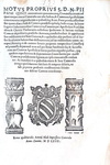 Moto proprio di Pio V sul funzionamento della Camera Apostolica - Roma, Blado 1567 Moto proprio di Pio V sul funzionamento della Camera Apostolica - Roma, Blado 1567