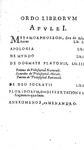 Apuleius - Opera omnia (Metamorphoseon libri XI sive Asinus aureus) - Lugduni Batavorum 1623