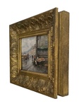 Attilio Pratella - Via Marina a Napoli - fine Ottocento/inizi Novecento (olio su tavoletta lingea) Attilio Pratella - Via Marina a Napoli - fine Ottocento/inizi Novecento (olio su tavoletta lingea)