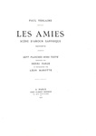 Paul Verlaine - Les amies sc�ne d'amour sapphique sonnets - 1921 (235 copie numerate - con disegni)
