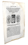 Bolla di Pio IV che disciplina i benefici ecclesiastici - Roma, Blado 1564
