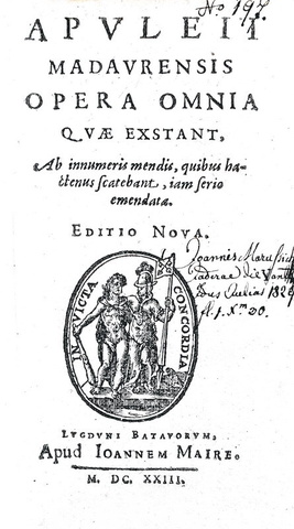 Apuleius - Opera omnia (Metamorphoseon libri XI sive Asinus aureus) - Lugduni Batavorum 1623 Apuleius - Opera omnia (Metamorphoseon libri XI sive Asinus aureus) - Lugduni Batavorum 1623