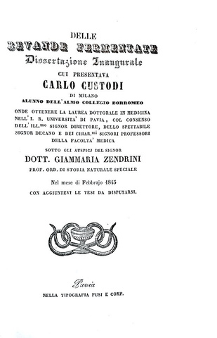 Vino e birra nell'Ottocento: Carlo Custodi - Le bevande fermentate - 1845 (rarissima prima edizione) Vino e birra nell'Ottocento: Carlo Custodi - Le bevande fermentate - 1845 (rarissima prima edizione)