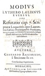Gebhard Razenriedt - Miscellanea di scritti antiluterani - 1629/30 (sette rare prime edizioni) Gebhard Razenriedt - Miscellanea di scritti antiluterani - 1629/30 (sette rare prime edizioni)