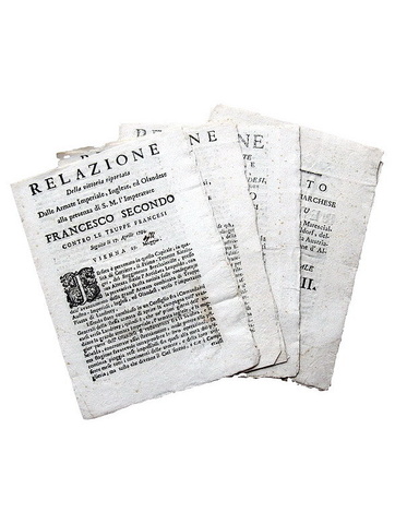 Quattro relazioni delle Guerre rivoluzionarie francesi Aprile/Giugno 1794 (rareprime edizioni) Quattro relazioni delle Guerre rivoluzionarie francesi Aprile/Giugno 1794 (rareprime edizioni)